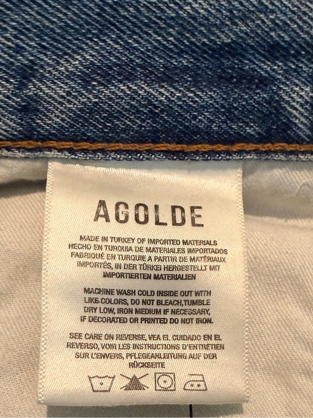 AGOLDE Fran Low Slung Straight Jeans Tag 30 Low Waist 36 - Picture 7 of 8